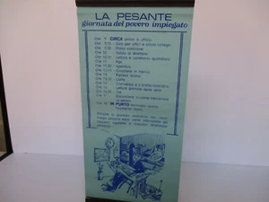 RARA PERGAMENA RASO TITOLO LA PESANTE GIORNATA...ANNI '80 - Imagen 1 de 1