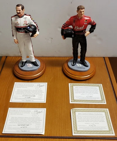 DALE EARNHARDT/DALE EARNHARDT JR FIGURINES BY CHARACTER COLLECTIBLES. VERY RARE! Cover