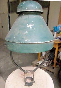 Antike Strassenlaternen Oberteil Metall Eisen groß 90 cm Selten - Bild 1 von 1