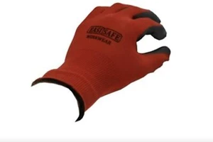 Guantes medianos con pinza de nitrilo rojo utilitario seguro seguridad en el trabajo protección ajuste seguro - Imagen 1 de 1