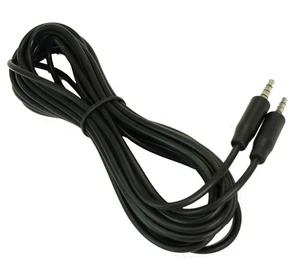 15ft 3.5mm SLIM 4 Conductor TRRS / 3 Band + Mic or Video Male to Male Cable - Picture 1 of 3