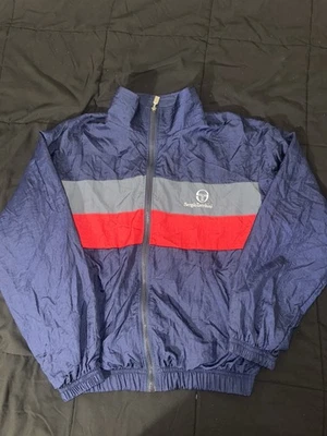 Vintage Sergio Tacchini Men's Large Color Block Track Jacket - Image 1 of 4