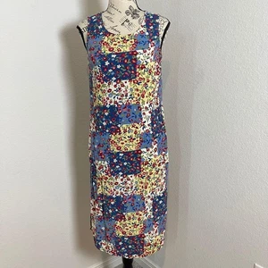 Ease Sport Floral Dress Sleeveless Patchwork Cottagecore Casual Size 8 - Picture 1 of 9