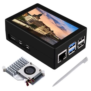 3.5 inch HDMI Touch Screen with Case for Raspberry Pi 5, with Official Pi 5 A... - Picture 1 of 9