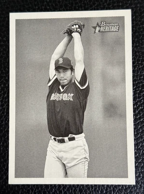 2001 BOWMAN HERITAGE - #364- HIDEO NOMO (RED SOX)- SHORT PRINT - NM - Image 1 of 2