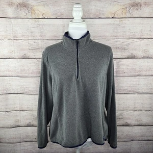 L.L. Pullover con cremallera de cuarto de vellón cepillado suave de frijol XL ropa exterior pequeña - Imagen 1 de 7
