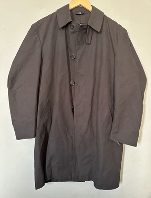 Jos A Bank Coat Men's 38R Year Around Raincoat Collection Black Wool Liner NWTs! - Image 1 of 4