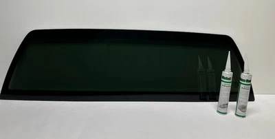 Fits: 1994-2005 Chevy S10 Pickup Back Glass Window Stationary Dark Tinted - Image 1 of 3