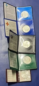 5 $10 Unc Sterling Silver Coins - Picture 1 of 4