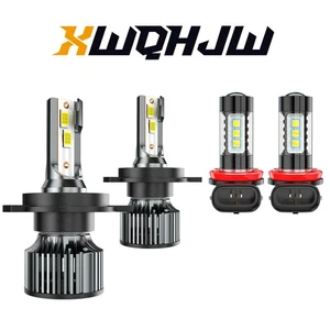 For Toyota Tundra 2014-2020 Combo LED Headlights + Fog Light Bulbs White - Picture 1 of 20