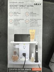Sharper Image 6-Outlet Cordless Wall Extender w/ 2-USB Ports and 1-USBC Adapter - Picture 1 of 3