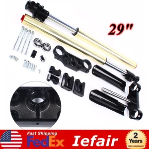 29" Pair Front Fork Shock 240mm Triple Tree Clamp For Dirt Pit Bike 125cc 110cc - Bild 1 von 12
