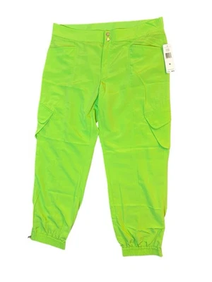Calça Ralph Lauren Active tamanho 16 verde bolso carga tornozelo zíper nova com etiquetas US$ 99 LER - Imagem 1 de 4