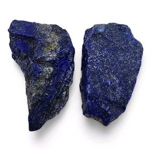 Lapis Lazuli Rough Stones Pakistan 80.2 grams. 2 Piece Lot - Picture 1 of 2