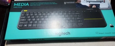Logitech Media K400 Plus Keyboard. Pre-owned.  - Image 1 of 4