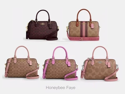 NWT Coach Rowan Satchel Bag In Signature Canvas CV961/CBI78/CCD76 - Image 1 of 4