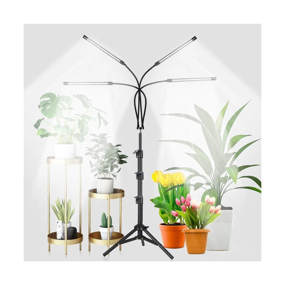 Grow Light With Stand 80 LED 5500k Full Spectrum Floor Lamp Indoor Plant Lights
