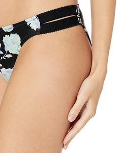 Volcom Women's 243164 Noir U Sure Bikini Bottom Black Swimwear Size L - Picture 1 of 3
