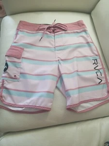 RVCA 4 way stretch Board Shorts Mens Sz 28 Surf Swim Trunks - Picture 1 of 11