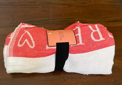 VICTORIA'S SECRET PINK FESTIVAL BLANKET 50"x60" FRINGED THROW NEW! - Image 1 of 3