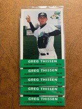GREG THISSEN 2002 Grandstand Clinton Lumberkings 5 card lot PWE SHIP