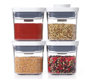 NEW OXO POP 2.0 4-Piece Mini Set 48530 - 4x 200ml Mini Square Containers - Picture 1 of 4