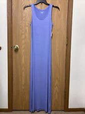 NWT Womens Amazon Essentials Purple Sleeveless Maxi Dress Stretchy Soft SIZE XS