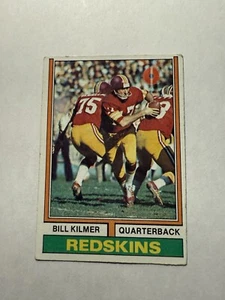 1974 Topps Football Bill Kilmer #58 Redskins EX Low Cost Shipping - Bild 1 von 2