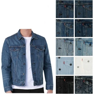 Levi's Men's Denim Cotton Button Front Denim Trucker Jacket - Picture 1 of 96
