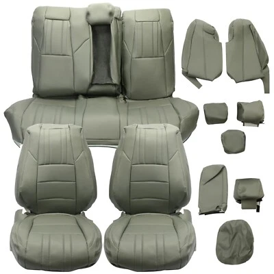 Gray Synthetic Leather Full Set Seat Covers For Honda Accord Sport 2018-2022 - Image 1 of 4