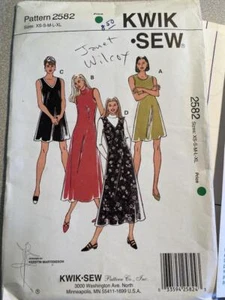 Vintage Kwik Costura Patrón 2582 - Vestidos y Jersey Misses’ - Imagen 1 de 1