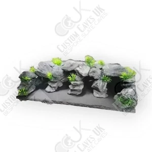 Hand Made Slate Pleco Cave, bristlenose, cory, tropical fish-made To Order - Picture 1 of 6