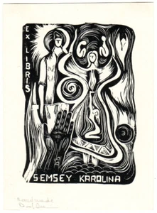 DAFINEL DUINEA: Exlibris für Karolina Semsey - Afbeelding 1 van 1