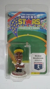 Micro Stars 95 Collezionisti FIGURA RICKEY HENDERSON OAKLAND ATHLETICS MLB Baseball - Foto 1 di 3
