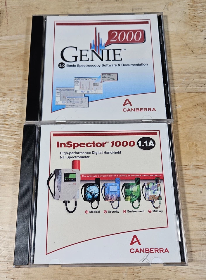 Canberra Genie 2000 v3.0 & Inspector 1000 v1.1A Software CDs - Image 1 of 1