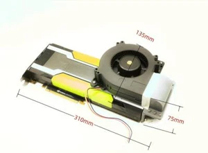 NVIDIA Tesla P40 24GB DDR5 GPU Accelerator Card Dual PCI-E 3.0 With cooling fan - Picture 1 of 9