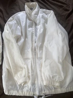 Винтажная женская ветровка дождевик Jennifer Moore Activewear M кремовая - Изображение 1 из 4