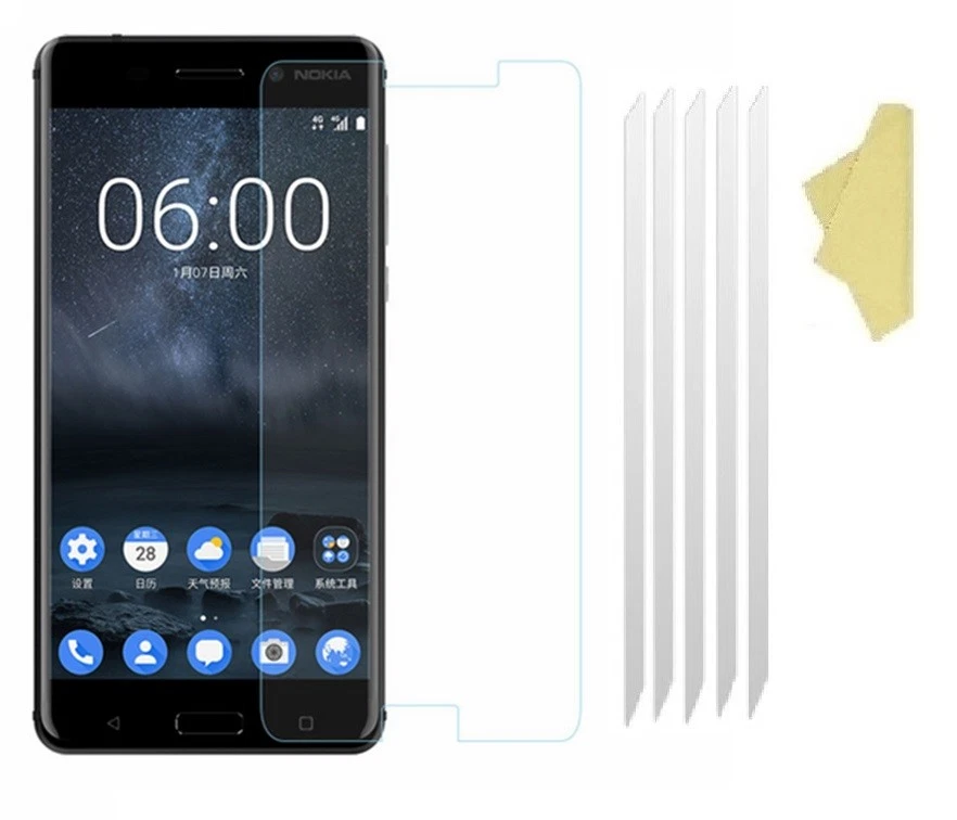 [PACK of 5] CLEAR Screen Protector LCD Cover Guards Protector Film for Nokia 6 - Image 1 of 1