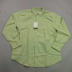 Cutter Buck Shirt Mens Medium Green Long Sleeve Button Pocket - Picture 1 of 11