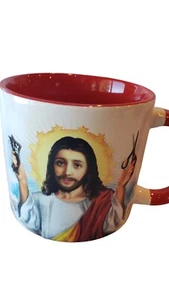 The Unemployed Philosophers Guild JESUS SHAVES CHANGING Coffee Mug Cup - Imagen 1 de 12