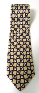 Cravatta Robert Talbott x Varsity Uomo Raleigh Triangoli Collo Oro/Blu - Foto 1 di 3