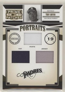 2005 Donruss Prime Patches Portraits Triple Swatch /150 Tony Gwynn #P-81 HOF