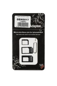 5902537049963 Adapter Nano SIM 3W1 czarny wewnętrzny - Zdjęcie 1 z 2