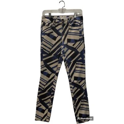 DKNY Blue and beige abstract Legging Jeans - Image 1 of 4