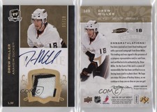 2007-08 Upper Deck The Cup Gold /18 Drew Miller #149 RPA Rookie Patch Auto RC