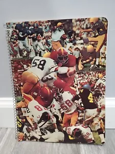 Vintage Colorific Glossy Football 60 Sheets Spiral Notebook - Picture 1 of 14
