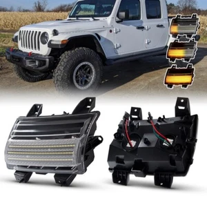 For Jeep Wrangler JL 18-23 & Gladiator JT 2020 Sequential LED Turn Signal Light - Picture 1 of 11