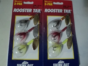2 - 3 COUNT PACKS WORDENS ROOSTER TAILS NIP 1/8 OZ - Picture 1 of 1