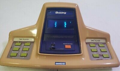 Vintage Bambino Knock Em Out Boxing Video Game Tabletop Handheld-Tested/Working