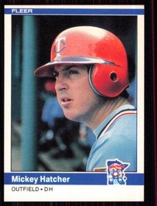 1984 Fleer Mickey Hatcher Minnesota Twins #566